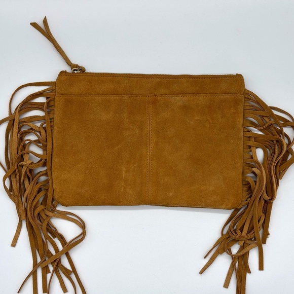 Suede Fringed Clutch by F21 - Picture 2 of 6